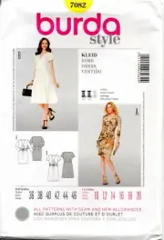 Burda Style Sewing Pattern 7082 Misses' Wraparound Dress Size 10-20