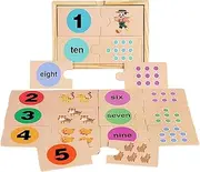 Counting Toys for Kids Ages 3-5 | Wooded Educational Counting Toys,Interactive Kindergarten Learning Games for Preschool and Classroom Activities