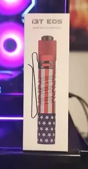 Olight I3T EOS EDC Flashlight Stars and Stripes Patriotic Edition 180 lumens