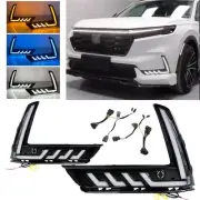 LED DRL Fog Light Turn Signal With Sensor Hole For Honda CR-V CRV 2023-2025 (for: Honda)