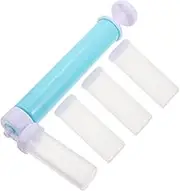 HOLIDYOYO 1 Set Manual Cake Airbrush Dusting Spray Tube Portable Baking Tool for Easy Cake Decorating Present for Baking Enthusiasts and Reusable Design