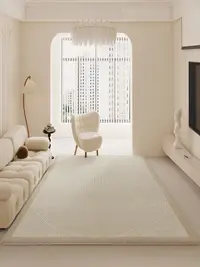 在飛比找松果購物優惠-日式簡約地毯 客廳臥室地墊 加厚柔軟毛絨地毯 北歐風地毯 (