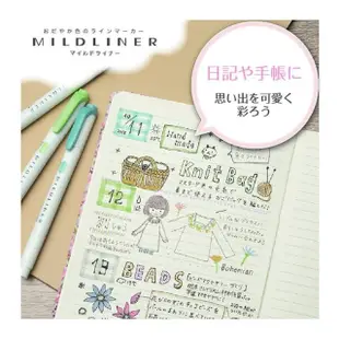 【ZEBRA 斑馬牌】MILDLINER 雙頭柔性 水性 螢光筆 溫和系5色組 /組 WKT7-5C-YC