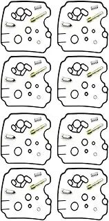 Motorcycle Carburetor Repair Kit Floating Needle Mixture Screw Set for TDM850 FZR1000 TRX850 TDM 850 FZR 1000 (Color : 4SET)