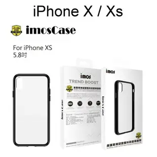 【iMos】美國軍規認證雙料防震保護殼 iPhone X / Xs (5.8吋)