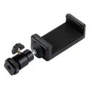 Smart Phone Clip Bracket Holder Mount Tripod Monopod Ballhead Cold Shoe Adapter