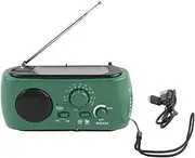 Beavorty Emergency Hand Crank Radio with LED Flashlight for Emergency: Portable Solar Weather Radio USB Charged & Solar Power for Indoor Outdoor Emergencies