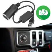 USB 5V To 12V Car Cigarettes Socket Female Converters Cable For