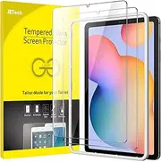 [JETech] Screen Protector for Samsung Galaxy Tab S6 Lite (10.4 Inch, 2024/2022/2020 Model) with Easy Installation Frame, 9H Tempered Glass Film, HD Clear, 2-Pack