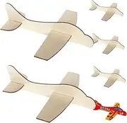 Yardwe 6pcs Blank Wooden Plane Model Kit Assemble Airplane Toys for Boys and Girls Model Building Sets Boys and Girls