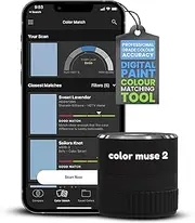 COLOR MUSE 2 Colorimeter Paint Colour Matching Tool, Digital Colour Values Sensor & Reader for Precise and Accurate Paint Colour Matching - Perfect for Professional Painters, Designers, and Artists