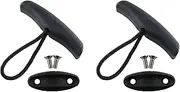 [JCBIZ] 2pcs 10cm Canoe Kayak Handles Carry Kit Heavy Duty Strong Toggle Handle Rope Pull Handle Cord T-Handle with Cord for Canoe
