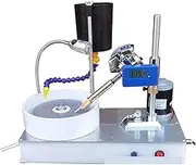 Gemstone Grinding Machine Small Jewelry Jade Agate Facing Machine Jade Seal Engraving Knife Electric Pusher Grinding Polisher for Jewelry, Wood, Amber, Metal, Jade(Digital display)