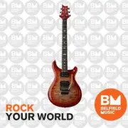 PRS SE Custom 24 Electric Guitar Charcoal Cherry Burst w/ Floyd Rose