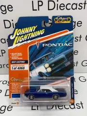 JOHNNY LIGHTNING 1966 Pontiac GTO Barrier Blue 1:64 Diecast