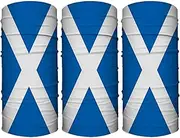 [ZENRUIMING] 3 Scottish Flag Map Bandanas, Scottish Flag Neck Gaiter Balaclava Face Mask, Sunscreen Breathable Moisture Absorbent Outdoor Riding Hiking Fishing Bandanas, Soccer Fan Cheering Bandanas,