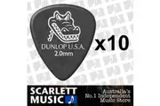 10 x Jim Dunlop Gator 2MM Guitar Picks / Plectrums NEW