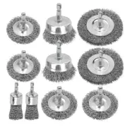 Wire Brush for Drill Set, Wire Wheel for Drill with 1/4 Inch Hex Shank, Drill