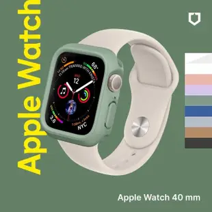 【RHINOSHIELD 犀牛盾】Apple Watch SE2/6/SE/5/4共用 40mm 防摔錶殼錶帶組｜手錶殼+編織錶帶(多色可選)