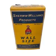 Vintage Full Sherwin-Williams Wall Paper Paste Sealer Glue Box