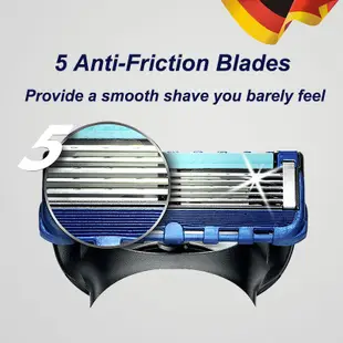 適用於 Gillette Fusion 5 剃須刀片剃須刀盒面部剃須刀盒男士替換頭套裝剃須鬍鬚補充裝 Gillette