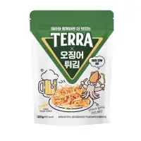 在飛比找蝦皮購物優惠-TERRA 炸魷魚餅乾 120g 啤酒下酒菜 韓國零食 油炸