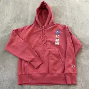 New Champion Reverse Weave Hoodie Sweatshirt Premium Weight Mens Small S Pink
