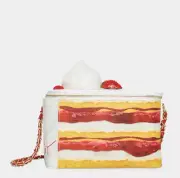 Betsey Johnson Kitsch Shortcake Cake Slice Crossbody Bag Purse NEW