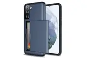 ZUSLAB Galaxy S21+ Case, 5G Slide Armor Wallet Case Credit Card Holder Protective Cover for Samsung