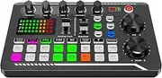 Nuyhadds Live Sound Card | Mixer Board With Voice Changer,Music Making Equipment, Podcast Production Studio Equipment For Mobile Phones, Computers, Tablets