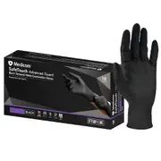 Medicom SafeTouch Advanced Guard Black Nitrile Gloves XLarge