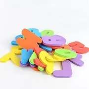 2 Sets Foam Letters and Numbers Bath Toys - 26 Alphabet Letters & 10 Numbers in Assorted Colors, Educational Eva Stickers for Kids Learning & Play During Bath Time