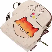 [Kintiva] 2pc Coin Purse for Women, Cartoon Style Zip Pocket Organiser, Portable Travel Wallet for Coins, Cards, Keys, Gym, Camping, Home Use