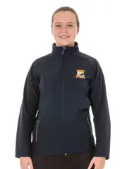 Girls Navy & Graphite Soft Shell Jacket