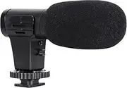 IsMwav Camera Microphone Video Microphone On-Camera Mini Condenser Record Interview Vlog Mic for Phone DSLR Camera 3.5mm Microphone