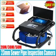 23mm Pipe Inspection Endoscope Camera with Keyboard+Meter Counter DVR 7" Screen