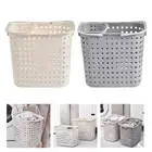 Laundry Hamper Dirty Clothes Storage Basket Portable for Bathroom 41x30x36cm