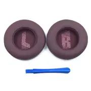 1 Pair For JBL Live 400BT 460NC Ear Pads Protein Leather Cushions with Removal Tool - Grey