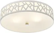 2-Light Flush Mount Ceiling Light, 12 Inch Modern Ceiling Light Fixture with Whi
