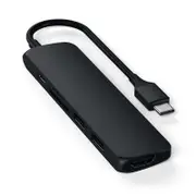 Satechi Slim Usb C MultiPort Adapter Version 2 Black #ST-SCMA2K