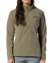 Mountain Hardware Women's Polartec Microfleece 1/4 Zip Jacket Stone Green Size S