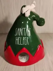 Rae Dunn SANTA'S HELPER Elf Hat Birdhouse Christmas Brand New
