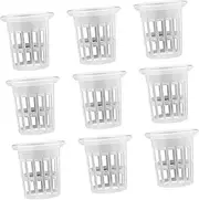 Levemolo Garden Planters 50 Pcs Plastic Planting Baskets Slotted Net Cups for Soilless Cultivation