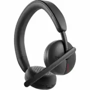 Dell WL3024 Wireless On-ear Stereo Headset - Microsoft Teams Certification - Siri, Google Assistant, Bixby - Binaural