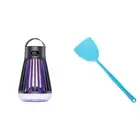 Electric Bug Zapper with Hanging Hook Rechargeable Killer Lamp (Black English)