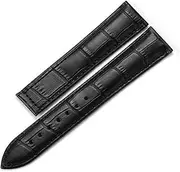 [BKUANE] Genuine Leather Watch Strap for Omega Watch Seamaster wristband 19mm 20mm 22mm Deployant Clasp Black Brown Watchband Bracelet