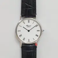 在飛比找Yahoo!奇摩拍賣優惠-送禮禮物禮品 CHOPARD 蕭邦 18白K金 超薄 錶徑3