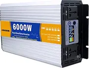 6000W Pure Sine Wave Power Inverter 12v/24v/48v/60v/72v to 110v/230v AC Converter, Low Frequency Solar Power Inverter Converter for Home, RV, Solar System, Camping(Size:48V to 110V)
