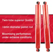 2x Rear KYB SKORCHED 4'S Shock Absorbers for Isuzu D-Max TF 08-12 Lifted Susp