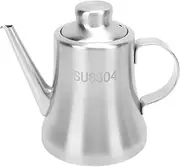 Olive Oil Dispenser, Non Drip Leakproof Olive Oil Bottle with Filter Design, Easy To Clean, Stainless Steel Oil Dispenser, Vinegar Cruet Pourer and Drizzler for Kitchen (18OZ)